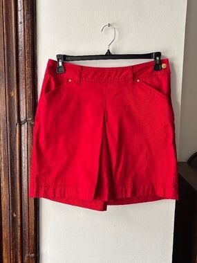 Anne Klein Sport A Line Red Shorts